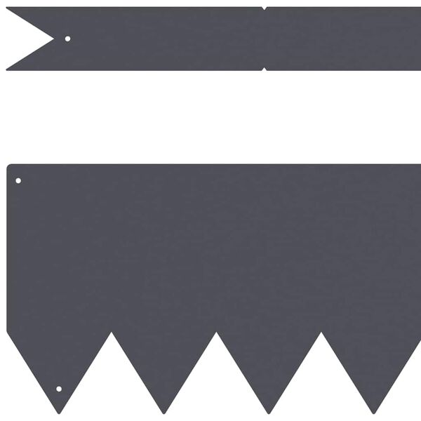 vidaXL Krawężnik do trawnika 30 pcs Antracyt 100 x 0.05 x 20 cm