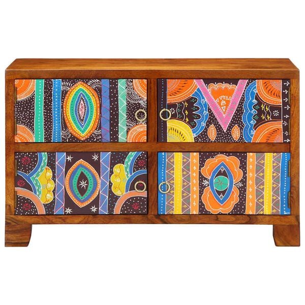 vidaXL Szafka na buty Brązowy 90 x 35 x 55 cm Lite drewno akacjowe