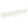 vidaXL Krawężnik do trawnika 20 pcs 103 x 20 cm Stal Biały