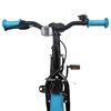vidaXL Rower Dziecięcy 18 Cali dla dzieci w wieku 5-7 lat Czarny