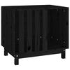 vidaXL Domek dla psa, czarny, 70x50x62 cm, lite drewno sosnowe