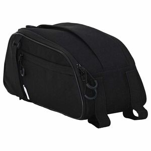 vidaXL Torba rowerowa Czarny 38 x 16 x 16 cm Poliester