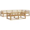 vidaXL Zestaw sof na zewnątrz 8 pcs Biały 327 x 168,5 x 73 cm