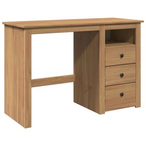 vidaXL Biurko PANAMA, 112x45x75 cm, lite drewno sosnowe