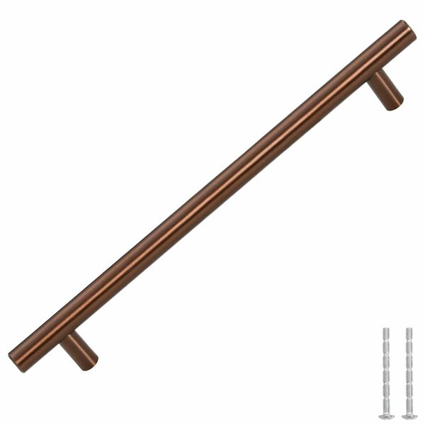 vidaXL Uchwyty do szafek, 5 szt., brąz, 192 mm, stal nierdzewna