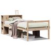vidaXL Ł&oacute;żko z regałem, bez materaca, 90x200 cm, sosnowe