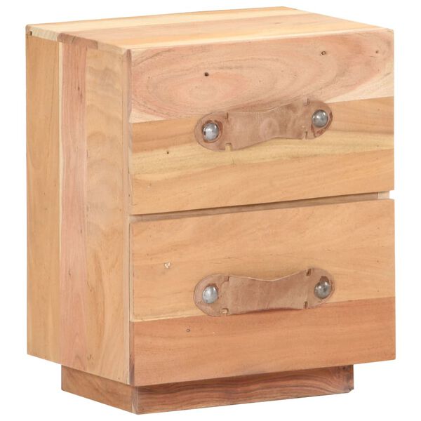 vidaXL Szafka nocna, 40x30x50 cm, lite drewno z odzysku