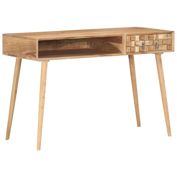 vidaXL Biurko, 115 x 50 x 76 cm, lite drewno akacjowe