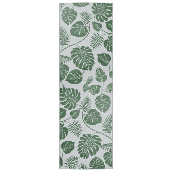 vidaXL Dywan zewnętrzny, ARAKIL zielony, 80x250 cm, PP