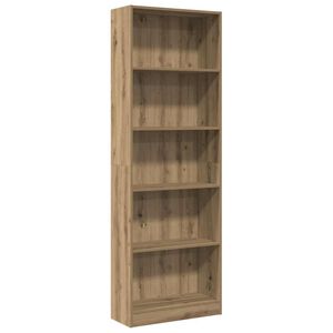 vidaXL Regał na książki Artisian Oak 60x24x176 cm Drewno konstrukcyjne