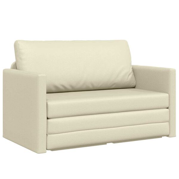 vidaXL Sofa Bed Kremowy 124 x 71 x 78 cm Aksamit