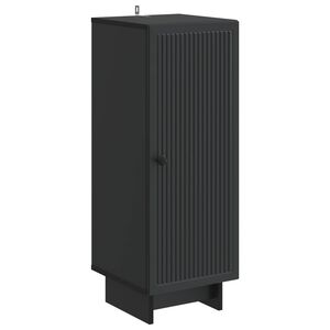 vidaXL Bufet Czarny 33 x 34,5 x 90 cm Drewno inżynieryjne