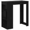 vidaXL St&oacute;ł barowy 102 x 50 x 103,5 cm Drewno inżynieryjne Czarny Dąb