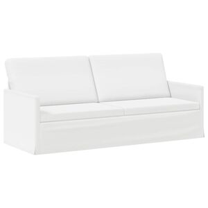 vidaXL Sofa na 3 osoby Biały 190 x 81 x 82 cm tkanina