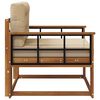 vidaXL Środkowa sofa ogrodowa Lite Drewno Akacji Naturalny