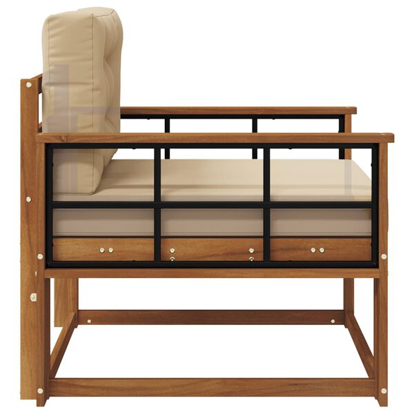 vidaXL Środkowa sofa ogrodowa Lite Drewno Akacji Naturalny