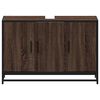 vidaXL Szafka pod umywalkę, brązowy dąb, 90x33x60 cm