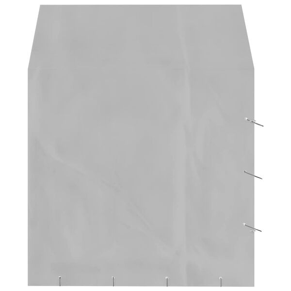 vidaXL Kojec dla psa, z dachem, srebrny, 2x2x2,5 m, stal galwanizowana