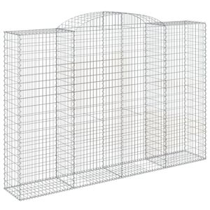 vidaXL Łukowaty kosz gabionowy 300x50x200/220 cm, galwanizowane żelazo