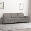 vidaXL Sofa 3-osobowa, kolor taupe, 180 cm, tapicerowana tkaniną