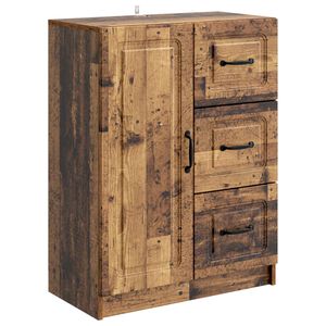 vidaXL Bufet Stare drewno 66 x 34,5 x 87 cm Drewno inżynieryjne