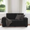 vidaXL Sofa 2-osobowa, czarna, 160x78x84 cm, tapicerowana aksamitem