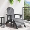 vidaXL Krzesło Adirondack Jasnoszary 82 x 74 x 92 cm HDPE
