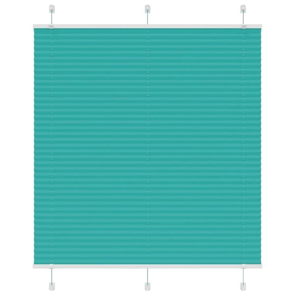 vidaXL Roleta plisowana Zielony Benzyna 115x150cm Szerokość tkaniny