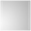 vidaXL Lustro łazienkowe LED przezroczysty 60 x 60 cm szkło hartowane
