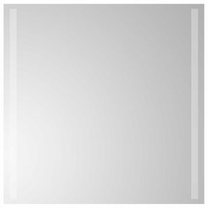 vidaXL Lustro łazienkowe LED przezroczysty 60 x 60 cm szkło hartowane
