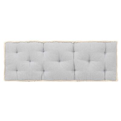 vidaXL Poduszka na sofę z palet, szara, 120x40x7 cm