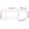 vidaXL Stolik kawowy, biały, 90x50x40 cm, materiał drewnopochodny