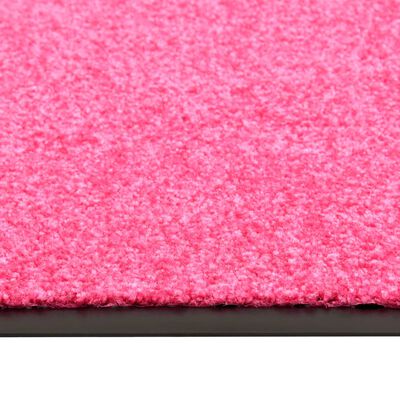 vidaXL Wycieraczka z możliwością prania, różowa, 60 x 90 cm