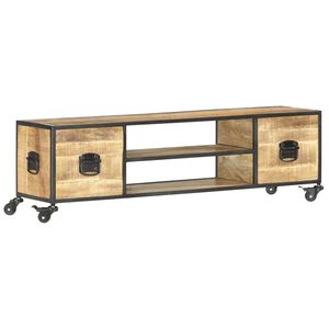 vidaXL Szafka pod TV, 130 x 30 x 39 cm, lite drewno mango