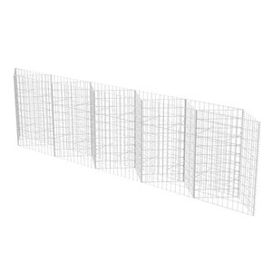 vidaXL Kosz gabionowy, galwanizowana stal, 300x30x100 cm