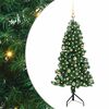 vidaXL Rogowa Sztuczna Choinka z podstawą Zielony 150 cm PVC i Metal