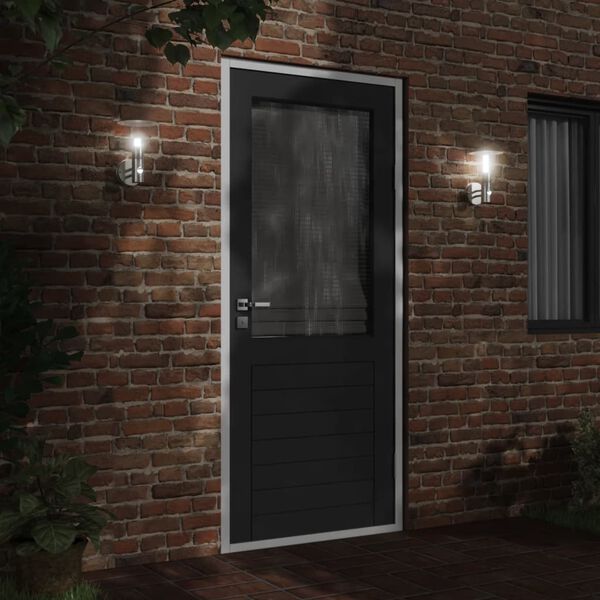 vidaXL Kinkiet zewnętrzny z czujnikiem ruchu, srebrny, stal nierdzewna