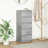vidaXL Komoda z szufladami Betonowy Szary 37,5x35x99 cm Drewno klejone