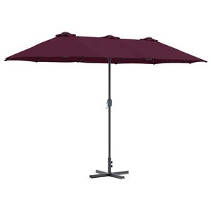 vidaXL Parasolka ogrodowa 370 x 197 x 239 cm Poliester i aluminium
