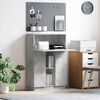 vidaXL Biurko z półką z drzwiami Betonowy szary 71.5 x 31.5 x 106.5 cm
