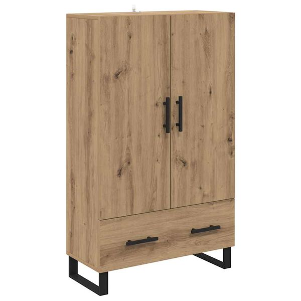 vidaXL Highboard z szufladą Dąb rzemieślniczy 69,5 x 30 x 115 cm