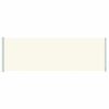 vidaXL Zwijana markiza boczna na taras, 200x600 cm, kremowa