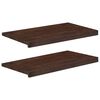 vidaXL Parapety 2 szt. Ciemny brąz 80x 40 x 2 cm Drewno bukowe
