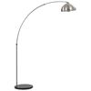 vidaXL Lampa łukowa, 60 W, srebrna, E27, 170 cm