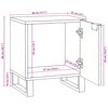 vidaXL Szafka Nocna 2 pcs Brązowy 40 x 33 x 46 cm Lite drewno akacjowe