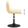 vidaXL Obrotowe krzesła stołowe, 2 szt., kremowe, aksamitne