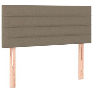 vidaXL Zagł&oacute;wek do ł&oacute;żka, taupe, 100x5x78/88 cm, tkanina