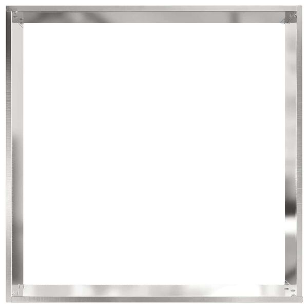 vidaXL Krawężnik do trawnika Srebrny 50 x 50 x 13 cm Stal nierdzewna