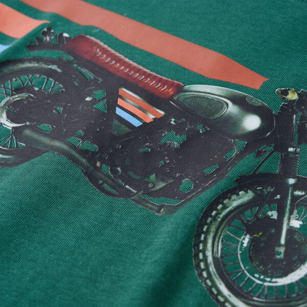 Koszulka dziecięca z długimi rękawami, zielona, 128