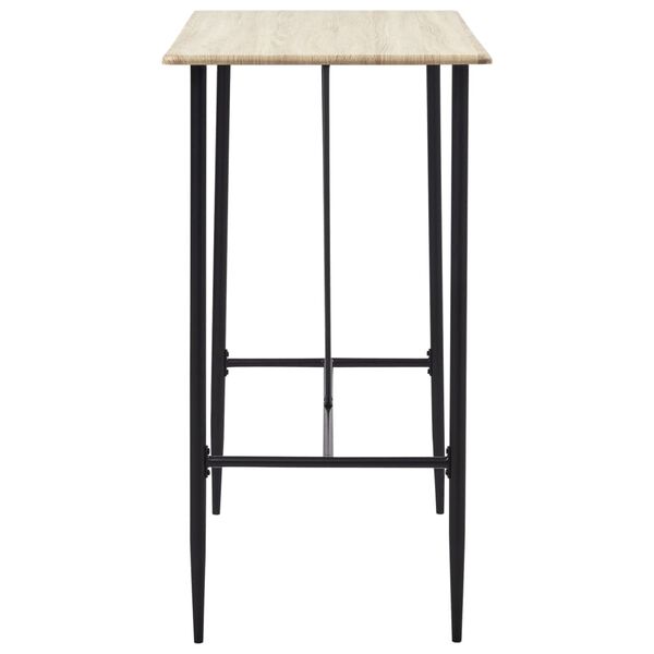 vidaXL 5-częściowy zestaw mebli barowych, tkanina, ż&oacute;łty